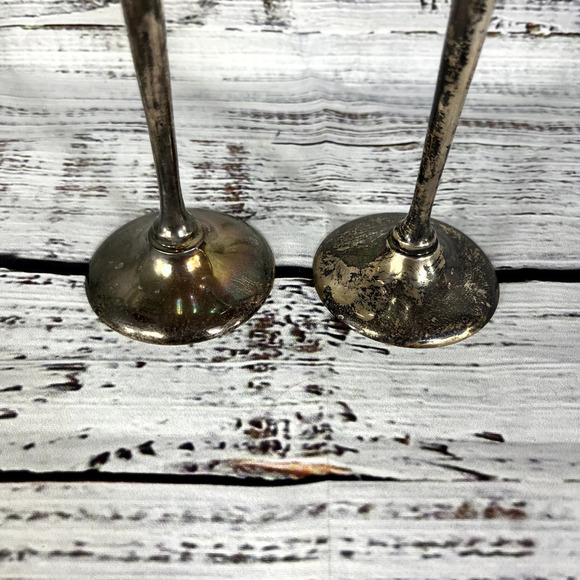 Set of 2 Landes Quality Silver Plated Goblets Vintage Wedding Dinner Christmas - Picture 5 of 8